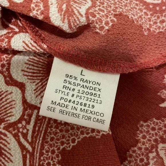 Pink Rose Floral 3/4 Sleeve Blouse - Picture 9 of 10